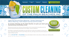 Desktop Screenshot of customcleaningpb.com